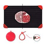 Defrosting Tray for Frozen Meat Rapid and Safer Way of Thawing Food Large Size Defroster Plate Thaw by Miracle Natural Heating A Pack with 7 Pieces Included