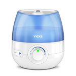 Wick Mini Cold Air Ultrasonic Humidifier (Compact, Quiet, for Better Sleep, Good for Coughs and Colds, Comfort, Essential Oils, Humidity, Rooms up to 15 m²) WUL525