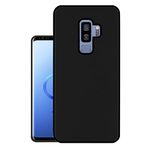 HELLO ZONE Rubber Exclusive Matte Finish Soft Back Case Cover for Samsung Galaxy S9 Plus - Black