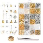 ZoomSky Jewelry Making Supplies, 2536pcs Jewelry Repairing Finding Kit DIY Earrings Necklaces Bracelets Craft for Beginners Adults Crafters