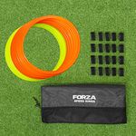 FORZA Agility Rings [Pack of 12] | Football Training Equipment | Multi-Sport Agility Ring Set | Speed Ladder Agility Hurdles | Fitness Equipment | Sports Equipment