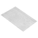 PATIKIL 11.8" x 8" 304 Stainless Steel Perforated Sheet, 0.2" Hole 19GA Expanded Metal Mesh Plate Screen Decorative Meshes for Ventilation Grill Smoking