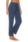 BATHRINS Womens Comfy Lounge Pants Drawstring Soft Cotton Blend Pajama Pants Loose Yoga Pants with Pockets