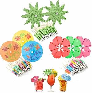 [3 Styles 150 PCS] OFCOX Drink Umbrellas, Drink Umbrellas Cocktail Picks, Cocktail Umbrellas, Cocktail Umbrellas for Drinks, Cocktail Decorations, Umbrella Drinks Sticks, Mini Umbrellas for Drinks.