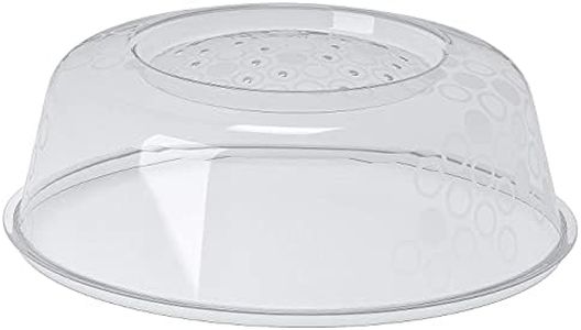 Ikea HEMSTORES Microwave Oven Splatter Cover with Several Small Holes to Release Steam | Microwave Lid | Microwave Oven Splatter Cover | Withstand Tempretures Upto 100°C (Pack of 1)