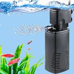 COLOURFUL - 4 in 1 Aquarium Internal Filter for Aquarium Fish Tank | Suitable for Both Fresh and Salt Water | BL Series | (6005F | 15W | Output : 880L/H)