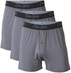 Chill Boys - Breathable & Comfortable Mens Underwear - 3 Pack Men's Boxers (Medium Grey) / Imported 95% Viscose / 5% Spandex