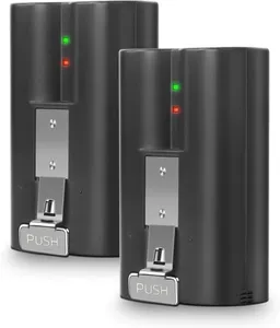 2Pack Replacement for Ring Battery Compatible with Ring-Doorbell-Camera 2/3/4/3plus, Stick Up Cam Battery (2nd and 3rd Gen), Also for Spotlight Cam and Peephole Cam, Rechargeable 3.65V 6040mAh Battery