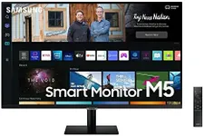 SAMSUNG 32" M50B Series FHD Smart Monitor w/Streaming TV, 4ms, 60Hz, HDMI, HDR10, Watch Netflix, YouTube and More, Slimfit Camera, IoT Hub, Mobile Connectivity, 2022, LS32BM502ENXGO, Black