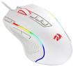 Redragon M612 Predator RGB Gaming Mouse, 8000 DPI Wired Optical Mouse with 11 Programmable Buttons & 5 Backlit Modes, Software Supports DIY Keybinds Rapid Fire Button, White
