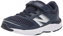 New Balance Unisex Child Hook And Loop Running Shoe, Natural Indigo/White, 2 Wide Infant US