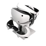 Digicharge VR Headset Stand for PSVR 2 PS VR2 Sony Playstation VR2 /Meta Quest 2/Quest 1/Rift S/Valve Index/HP Reverb G2/PICO 4 VR Display Mount Station for Headset and Touch Controllers