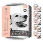 Natures Harvest - Complete Natural Wet Dog Food - Grain Free Salmon and Sweet Potato Food (10 x 395g) Trays 1-7 years For Fussy Eaters & Sensitive Stomachs - Hypoallergenic Allergy Free Dog Food