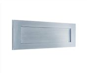 Traditional Letter Plate Satin Chrome 255 x 75mm