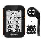 CooSpo Bike Computer, GPS Wireless Cycle Speedometer Odometer 2.4 Inch with BLE5.0 ANT+ Function