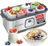 Ultimate Probiotic Yogurt Maker with Adjustable Temperature & Time Control - Make Trillions of Live Probiotics & Get Better Gut Health - LIFETIME WARRANTY - Perfect Wellness Gifts for Men & Women