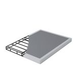 HOBINCHE 5 Inch Queen Size Box Spring Metal Frame Mattress Foundation,Heavy Duty Box Spring Bed Base with Fabric Cover,Noise Free,Easy Assembly,3000LBS Weight Capcity