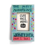 Alicia Souza Fridge Magnet Photo Frame, Brother Love, Small Picture Frame, Multicolor, Ideal Gift, Water Resistent 3W x 3.3H CM