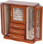 Mele & Co. Richmond Wooden Jewelry Box (Walnut Finish)