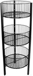 AMKO 3332B 3-Tier Bin – Floor Standing Fixture for Household Needs, Storage Baskets. Retail Store Fixtures, Equipment