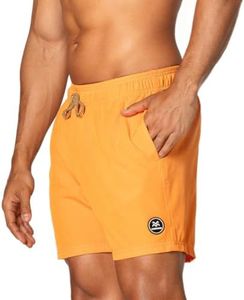 Men's Smooth Orange Stretch Shorts - Comfortable & Stylish Activewear (US, Alpha, X-Large, XX-Large, Regular, Regular, Orange)