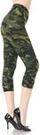 Leggings Depot Capri REG/Plus Women's Buttery Popular Prints BAT1 (Plus Size (Size 12-24), Camouflage Army)