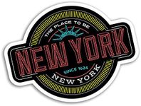 2 x 10cm New York Vinyl Stickers - America USA NYC Sticker Laptop Luggage #18109 (10cm Wide)