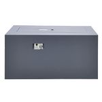 Paramount Concrete Look Convertible Aluminum Fire Table, Tall Rectangular