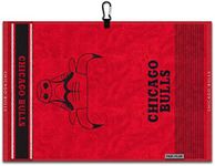 Team Effort Chicago Bulls Face/Club Jacquard Golf Towel 16" x 24"