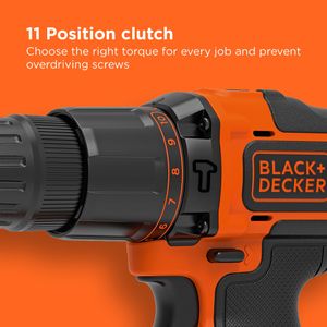 BLACK+DECKER 18V Hammer Drill – Cordless Power Tool