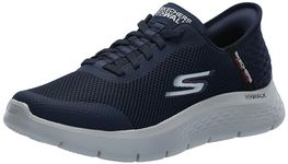 Skechers Mens Hands Free Slip ins Go Walk Flex Hands Up, Navy, 13 X-Wide