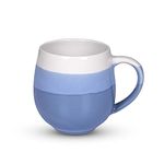 U & U UNIQUE UTILITIES Ceramic Coffee Mug Milk Cup for Home & Office Gift - 450 ML (Grey-Blue)