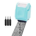 Privacy ID Address Blocker, Identity Theft Protection Roller Stamp, Personal Data Security Data Defender (Green Stamp + 3 Refills Ink)