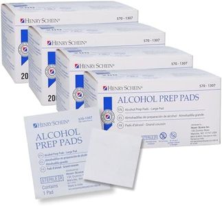Henry Schein Alcohol Prep Pads, Large, 2-ply, Sterile, Pack of 4 (800)