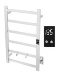 Topdattion Electric Towel Warmer | Super Thin | with Timer & Temperature Multi-Level Adjustments | Hardwired & Plug-in | Fast Heating | Polished Finish