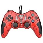 Rii PC Controller,PS3 Gaming Controllers Wired USB Gamepad Compatible with PS3,Windows 11/10/8/7, PC,Laptop,Android,Vista,TV-Box(Red)