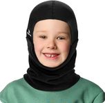 HIKENTURE Kids Balaclava Ski Mask, Children Winter Balaclava, Windproof Cold Weather Neck Warmer & Thermal Ski Hats for Boys, Girls(1171-A1) Black