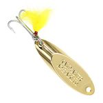 Acme Kastmaster Lure with Buck Tail Teaser, Gold, 1/8-Ounce