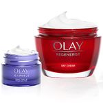 Olay Regenerist Moisturiser, Skin Care Sets & Kits, Day Face Cream with Niacinamide & Glycerin, 50ml, Includes Retinol Travel Size Night Moisturiser, 15ml, Gifts for Women