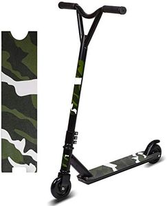 Stunt Scooter Pro Spin Street Scooter, Trick Jump Push Kick Scooter for Age 8+, ABEC-9 Bearings Trick Edition (black)