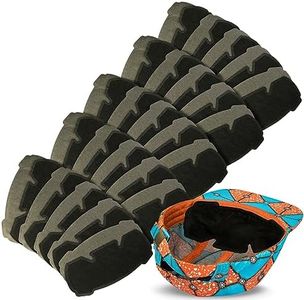 Hat & Helmet Sweat Liners Prevent Sweat on Face & Eyes - Ultra Absorbent Hat Sweat Liner Stops Stains - 3 Layer Hat Sweat Protector - Disposable Hard Hat Liner - Hat Liners Sweat Protection - [50 Pk]
