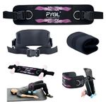 FYGL Hip-Thrust-Belt, Dip-Belt, Pull-Up-Belt - Versatile, Foldable for Home & Gym, Secures Dumbbells, Kettlebells, Plates, and Machines, Pink