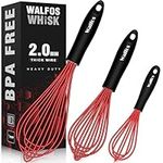 Walfos Silicone Whisk, Non Scratch 