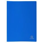 Exacompta - Ref 8547E - Soft PP Display Book - Suitable for A4 Documents, Made from Polypropylene, Lightweight, 40 Pockets, 80 Viewing Pages - Blue Cover