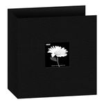 Pioneer Photo Albums Scrapbook, fabric, Deep Black, 8.5 InchesX11 Inches