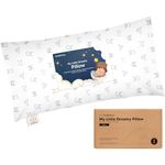 Buddy Toddler Pillow with Pillowcase - 25x45 My Little Dreamy Mini Pillow, Toddler Pillows for Sleeping, Kids Pillow, Small Pillows,Travel Pillows for Sleeping, Toddler Bed Pillows,Age 2-5(KeaDoodles)