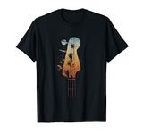 Bass Guitar Vintage Retro Headstock Bassist and Bass Player T-Shirt