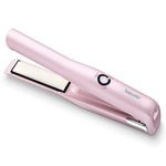 Beurer HS20 Cordless Rechargeable Hair Straightener With USB Charging Cable, 3 Fast-Heating Temperature Settings And Heat-Resistant Cover, Ideal For Travelling