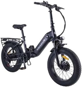 nakxus 20F213 E-Bike Klapprad Pedelec mit 20 Zoll Fat Tire, 250W 80N.m Motor 36V Li-ion Akku für Lange Reichweite, E Bike Damen und Herren, 7-Gang Shimano,Elektrofahrrad für Pendeln und Bergfahren