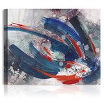 expressive brush strokes Abstract Art, giclee Canvas Prints Wall Art for Home Décor Stretched Canvas Gallery Wrapped 30x24 inches